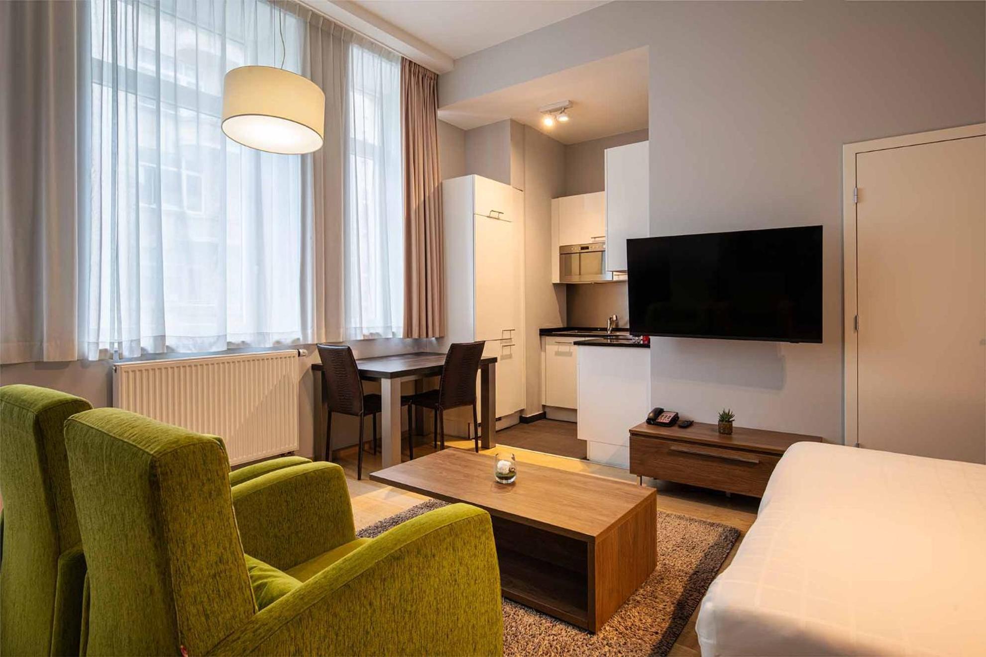 Thon Residence Florence Aparthotel Brussel Bagian luar foto